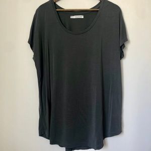 Maurices Dark Gray Basic Short Sleeve Tee 3x